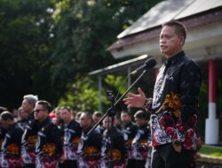 Pimpin Apel Pagi Perdana Pasca Dilantik Jadi PJ Gubernur Sulsel, Prof Fadjry Djufry: Jangan ganggu hak seluruh pegawai