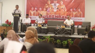 Buka Musrenbang Kecamatan Panakukang, Plh Sekda Kota Makassar Tekankan Pentingnya keterlibatan aktif seluruh komponen masyarakat.
