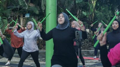 Bugis Waterpark Adventure Kembali Gelar Morning Poundfit BWP