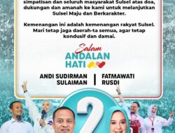 Gugatan Danny Ditolak MK, Andalan Hati Segera Dilantik Jadi Gubernur dan Wagub Sulsel
