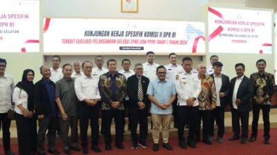 Selesaikan Penataan Tenaga Non ASN, Pj Bupati Takalar Hadiri Kunjungan Kerja Spesifik Komisi II DPR RI.