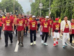 Pemkab Takalar Gerak Jalan Santai Peringati Hari Jadi ke-65 yang Diikuti Ribuan Peserta.