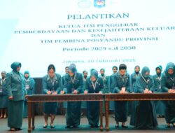 Naoemi Octarina Resmi Dilantik Sebagai Ketua PKK dan Ketua Tim Pembina Posyandu Sulsel