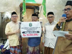 Safari Ramadhan di Masjid Nurul Huda Kecamatan Mappakasunggu, Bupati Takalar serahkan Bantuan