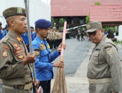 Bupati Firdaus Pimpin Apel dan Pantau Kesiapsiagaan Satpol PP, Damkar dan Penyelamatan Takalar