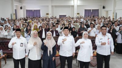 Hadiri Halal Bihalal Bersama Pendidik Makassar, Melinda Aksa: Pentingnya Kolaborasi Pendidikan dan Keluarga