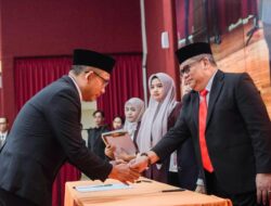 UNM Gelar Pelantikan Pejabat dan Pengambilan Sumpah Anggota Senat Fakultas Kedokteran