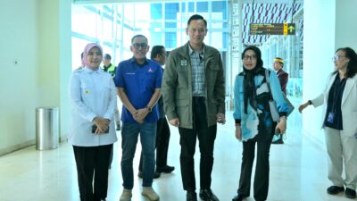 Aliyah Mustika Ilham Dampingi Menko Bidang Infrastruktur dan Pembangunan Kewilayahan AHY, Tinjau Bandara Internasional Sultan Hasanuddin
