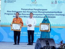 Berhasil Turunkan Angka Stunting, Pemprov Sulsel Raih Penghargaan Quick Wins dari Kemendukbangga/BKKBN
