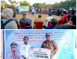 Gubernur Sulsel Serahkan Bantuan Keuangan Rp10,5 M untuk Pemkab Maros, Fokus Pembangunan Jembatan dan Lapangan Bola Gollae