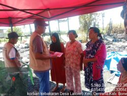 AAS COMMUNITY Bergerak Cepat Bantu Korban Kebakaran di Desa Latonro, Cenrana
