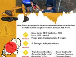 Cegah Kehilangan Air, PDAM Makassar Perbaiki Kebocoran Pipa di Jalan Beringin