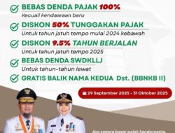 Bapenda Sulsel Umumkan Program Bebas dan Diskon Pajak Kendaraan