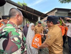 Wabup Gowa Salurkan Bantuan dan Tinjau Dua Lokasi Angin Puting Beliung