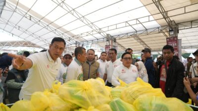 Munafri Dampingi Mentan RI, Tinjau Pasar Murah & Kesehatan Gratis di Rangkaian Mukernas serta HUT KKSS