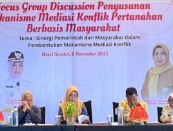 Kadis Pertanahan Buka Kegiatan FGD Penyusunan Mekanisme Mediasi Konflik Pertanahan Berbasis Masyarakat