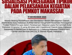 Bapenda Ikuti Sosialisasi Pencegahan Tindak Pidana Korupsi Dalam Pelaksanaan Kegiatan Pemkot Makassar Angkatan IX