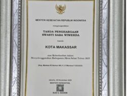 Dukungan DLH, Kota Makassar Raih Penghargaan Kota Sehat Tingkat Nasional