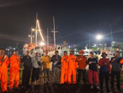 Ombak Tinggi, Malam Gelap, BPBD Makassar Berhasil Selamatkan Lima Nelayan