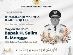 Gubernur Sulsel Andi Sudirman Sampaikan Duka Cita Atas Wafatnya Wagub Sulbar Salim S Mengga