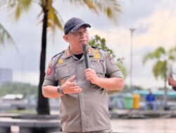 Kasatpol PP Makassar Pimpin Lansung Penertiban Lapak di atas fasum di Jln Datu Museng dan Jln Maipa