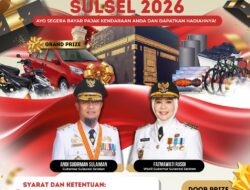 Bapenda Sulsel Gelar Gebyar Akselerasi Pendapatan 2026, Wajib Pajak Berpeluang Raih Umroh hingga Mobil