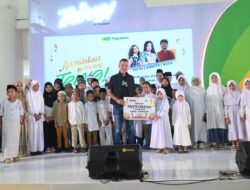 PT Pegadaian Kantor Wilayah SulSelBarRa Maluku Berikan Santunan kepada Anak Panti Asuhan dalam Acara Ramadhan Bareng Tring di Mall Panakkukang