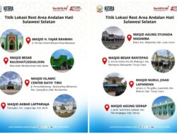 Pemprov Sulsel Fasilitasi Pemudik dengan Rest Area Berbasis Masjid, Siapkan Takjil Gratis