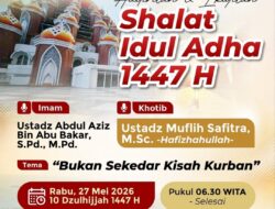 Masjid Kubah 99 CPI Jadi Pusat Shalat Idul Adha 1447 H, Pemprov Sulsel Imbau Jamaah Datang Lebih Awal