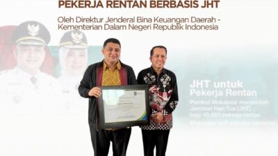 Kadis Pertanahan Makassar Sampaikan Selamat dan Sukses atas keberhasilan Pemkot Meraih Penghargaan Terbaik I Kategori Creative Financing Regional Sulawesi Tahun 2026 