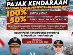 Bapenda Sulsel Hadirkan Program Spesial Berupa Pembebasan Denda Pajak Kendaraan Bermotor Sebesar 100%