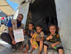 Blokade Israel Ketat, Laznas WIZ dan KITA Palestina Tembus Jalur Gaza Salurkan Sedekah Daging Alternatif Kurban