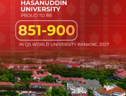 Lompatan Global Unhas: Masuk Jajaran Peringkat 851-900 dalam QS World University Rankings 2027