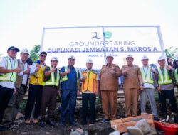 Ground Breaking Jembatan Sungai Maros A, Gubernur Sulsel Ajak Masyarakat Kawal Pembangunan