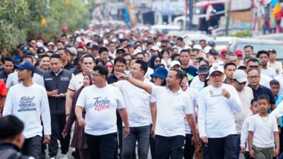 Jalan Sehat Anti Mager Toraja Utara, Gubernur Sulsel Jadi Rebutan Swafoto