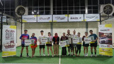 Digelar 2 Tahun Berturut-turut, Kalla Toyota Sukses Gelar Stylix Padel Challenge Bersama 25 Komunitas dan 32 Media