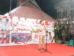 Camat Biringkanaya Hadiri Malam Pesta Rakyat RW 6 Sudiang Raya, Ajak Warga Waspada Kebakaran