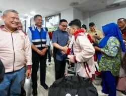 Sekda Sulsel Sambut Kepulangan Kontingen Juara Umum Kejurnas Karate-Do Gojukai