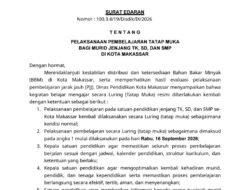 Disdik Makassar Cabut PJJ, Siswa TK-SMP Kembali Sekolah Tatap Muka Mulai Tanggal 16 Besok