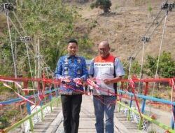 Langkah Warga Pegunungan Kini Semakin Aman, Pertamina Resmikan Rehabilitasi Jembatan Gantung Kaluppini di Enrekang