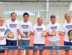 Ilham Andi Gazaling Ramaikan Turnamen Senior Padel Yang Diikuti 11 Pasangan