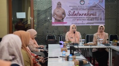 Perempuan Perwira TNI Pertama Pimpin DWP Sulsel, Andi Hikmawati Tekankan Kolaborasi dan Kekompakan