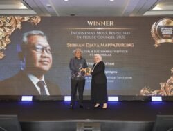 Perkuat Transformasi Legal KALLA, Subhan Mappaturung Raih Penghargaan Indonesia’s Most Respected In-House Counsel 2026